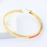 Rainbow Colorful Crystal Tennis Chain CZ Bracelet