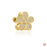 European Safety Chain Bead Crown Pendant Charms for Women