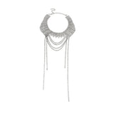 Rhinestone Tassel Crystal Necklace for Parties
