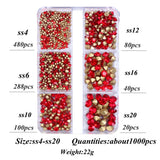 Glass Rhinestones ss4-ss20 1000pcs Pointback Loose Strass Beads