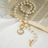 Double Layer Clavicle Chain Necklace with Butterfly Pendant
