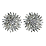 Sunshine Flowers Stud Earrings Rhinestone Lady's Jewelry Boutique
