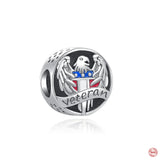 Snowflakes Fine Royal Bead Pendant Charm For Sterling Silver 925 Bracelet
