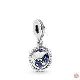 Snowflakes Fine Royal Bead Pendant Charm For Sterling Silver 925 Bracelet
