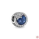 Snowflakes Fine Royal Bead Pendant Charm For Sterling Silver 925 Bracelet