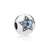 Snowflakes Fine Royal Bead Pendant Charm For Sterling Silver 925 Bracelet