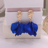 Rose Flower Stud Earrings for Women Style Footprint Earrings