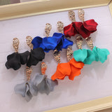 Rose Flower Stud Earrings for Women Style Footprint Earrings