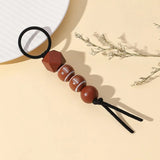 Custom Letter Silicone Bead Keychain for Men Women