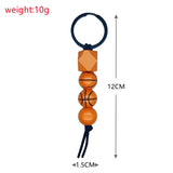 Custom Letter Silicone Bead Keychain for Men Women