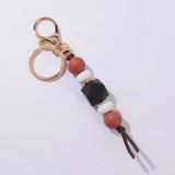 Bead Keychain Flower Charm Bracelet Mother's Day Gift