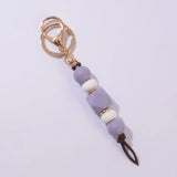 Bead Keychain Flower Charm Bracelet Mother's Day Gift