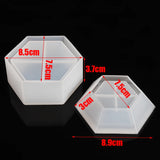 Silicone Hexagonal Storage Box Mold for Resin Epoxy DIY Crafts