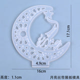 DIY Moon Ribbon Display Board Set-up Resin Mold