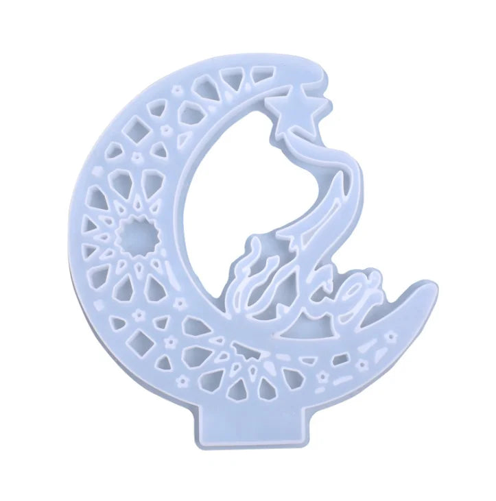 DIY Moon Ribbon Display Board Set-up Resin Mold