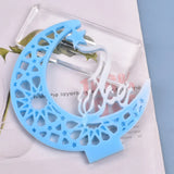 DIY Moon Ribbon Display Board Set-up Resin Mold