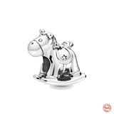 Silver 925 Koala Turtle Snake Bead Dangle Charm Pendant for Bracelet