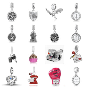 925 Silver Game of Thrones Dangle Charm Bead for Bracelets