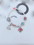 Silver 925 Love & Figures Coffee Cup Scorpion Dangle Charm Bead