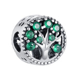 925 Silver Sparkling Heart Charm Bead for Bracelet DIY Jewelry