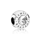 925 Silver Sparkling Heart Charm Bead for Bracelet DIY Jewelry