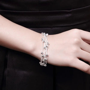 925 Silver Snake Chain Bracelet for Women 7 inch