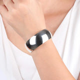 Ethnic Style Solid Silver Bracelet for Young Women