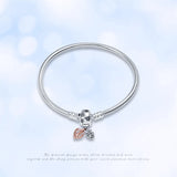 Silver Bead Closure Bracelet for Women