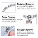 Silver Bead Closure Bracelet for Women