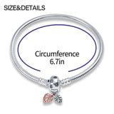 Silver Bead Closure Bracelet for Women