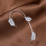 Sparkling Zircon Ear Cuff Clip Earrings - Wedding Jewelry