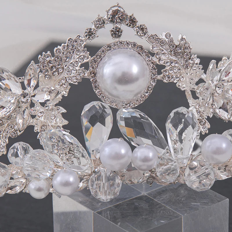 Crystal Rhinestone Tiara for Bride Women Jewelry