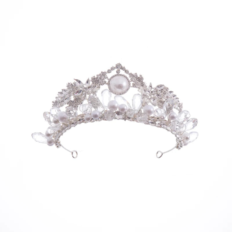 Crystal Rhinestone Tiara for Bride Women Jewelry