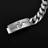 Thick Silver Cuban Men's Bracelet