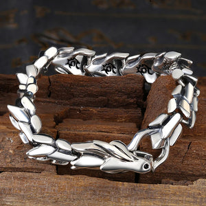 Silver Dragon Bracelet Men Domineering Personality Retro Men's Keel Street Chain