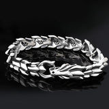 Men's Silver Dragon Bracelet Retro Keel Street Chain