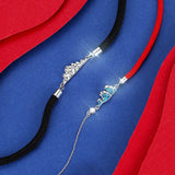 Silver Epoxy Mountain Wave Pendant Couple Bracelet Long-distance Love Jewelry