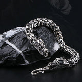 Silver Faucet Bracelet Rough Retro Couple Jewelry Accessory