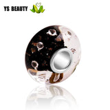 Silver Foil Silk Zircon Glass Bead 925 Silver Bracelet