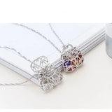 925 Sterling Silver Cage Pendant for DIY Pearl Necklace