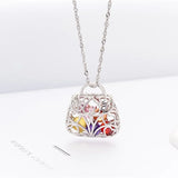 925 Sterling Silver Cage Pendant for DIY Pearl Necklace