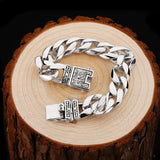 Silver Men's Bracelet Glossy Men's Chain Domineering Retro Personality