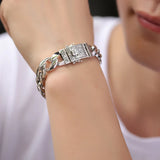 Silver Men's Bracelet Glossy Chain Retro Personality Couple Accessories