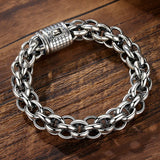 Silver Men's Bracelet Retro Popcorn Chain Boyfriend Accessories