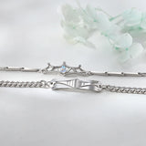 Moonstone Couple Bracelets Silver Plated Knight And Princess Classic