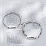 Mountain & Sea Couple Bracelets Silver Plated Classic Personality Jewelry Gift