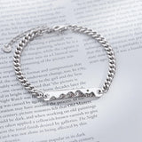 Mountain & Sea Couple Bracelets Silver Plated Classic Personality Jewelry Gift