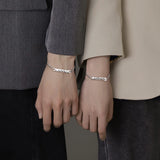 Mountain & Sea Couple Bracelets Silver Plated Classic Personality Jewelry Gift