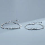 Silver Plated Bracelet Personality Mountains Couple Bracelets Women Men