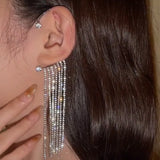 Zircon Butterfly Ear Clips Wedding Jewelry